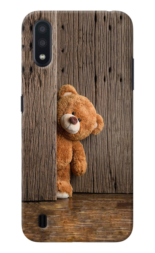 Teddy Wooden Samsung M01 Back Cover