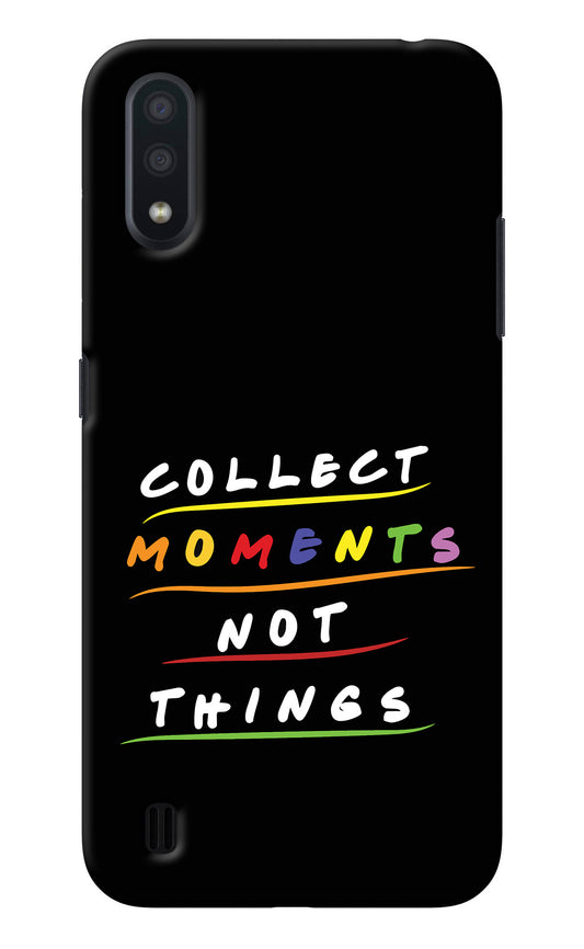 Collect Moments Not Things Samsung M01 Back Cover