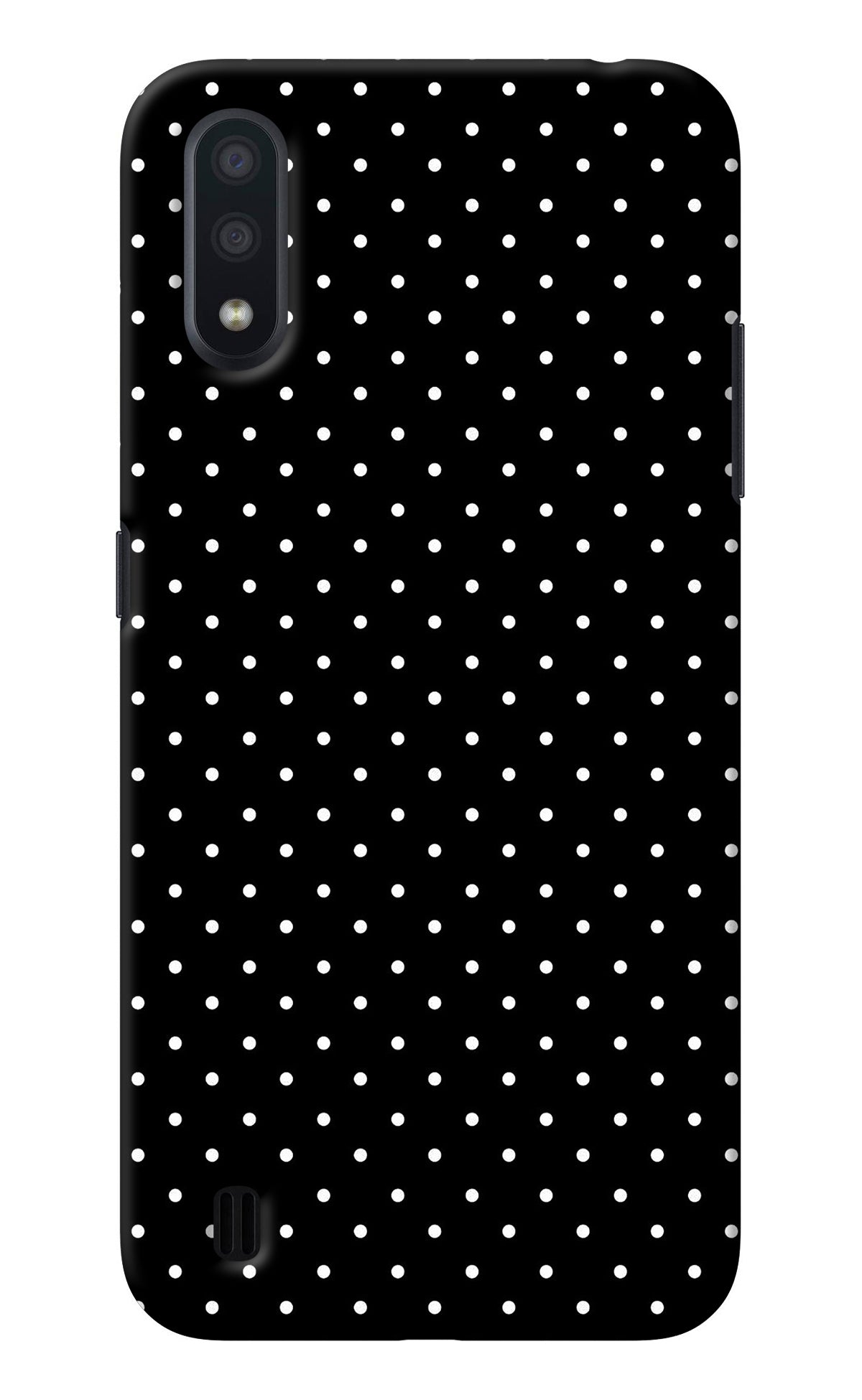 White Dots Samsung M01 Back Cover