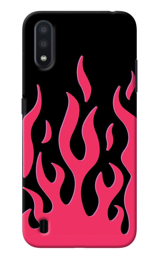 Fire Flames Samsung M01 Back Cover