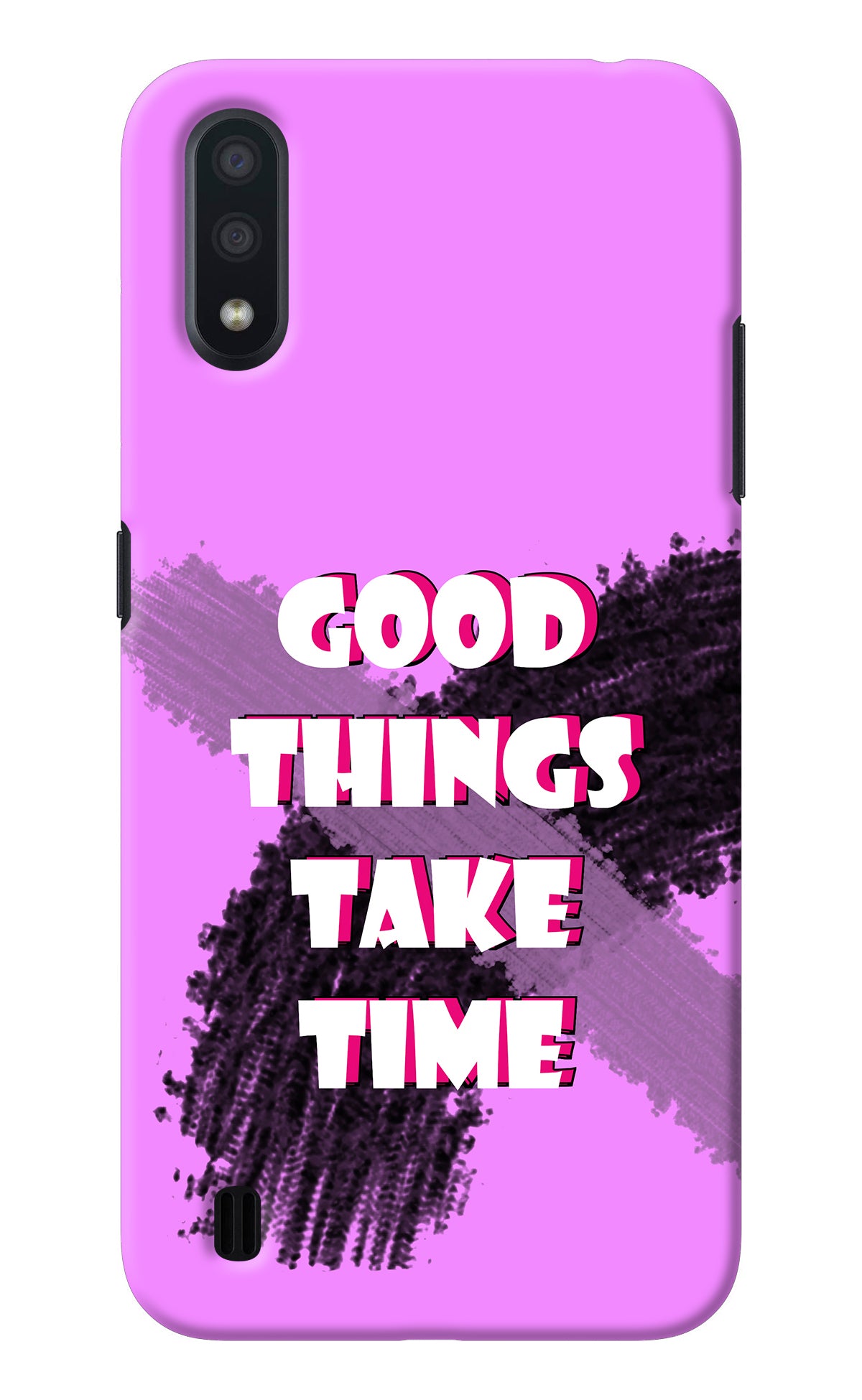 Good Things Take Time Samsung M01 Back Cover