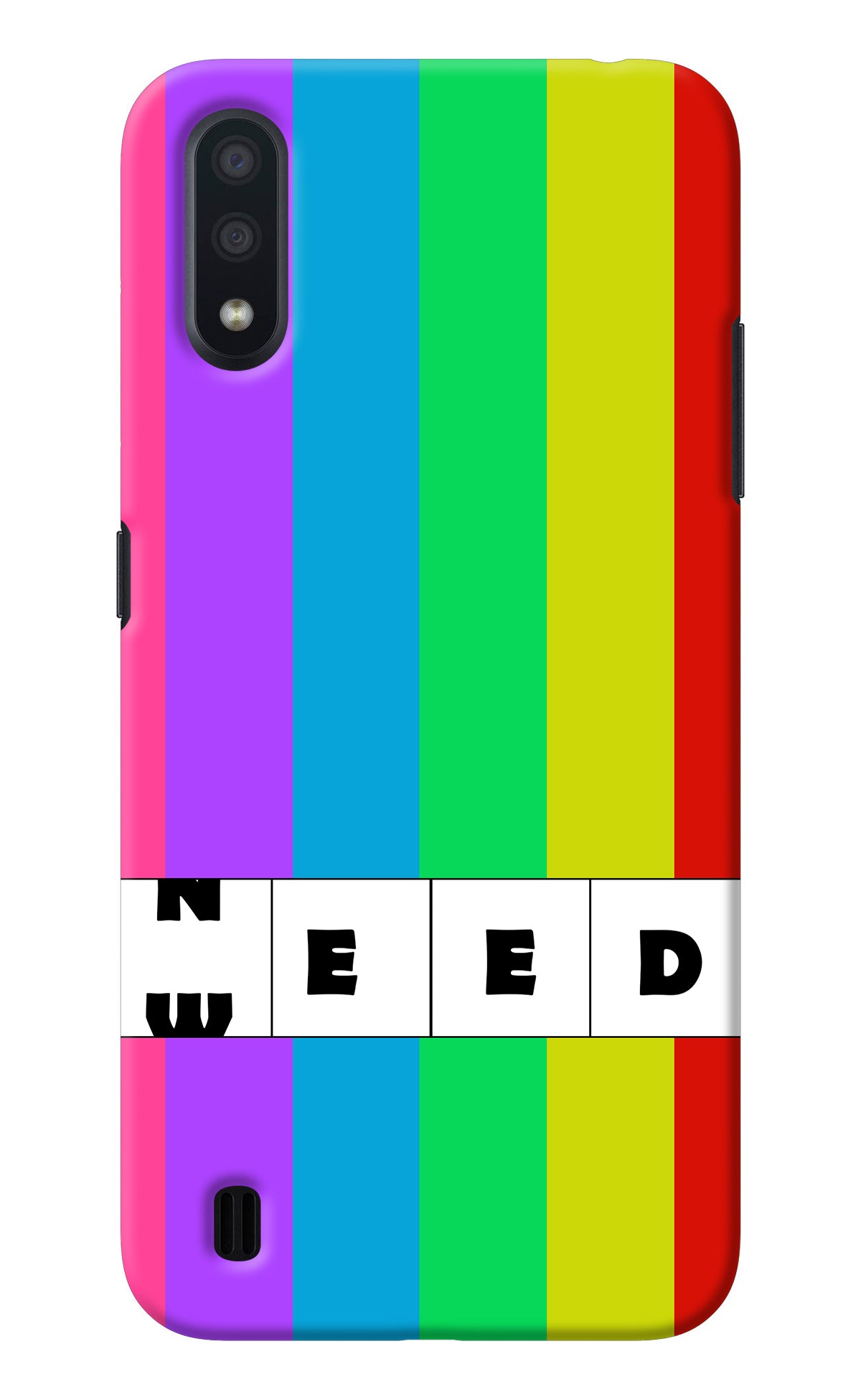 Need Weed Samsung M01 Back Cover