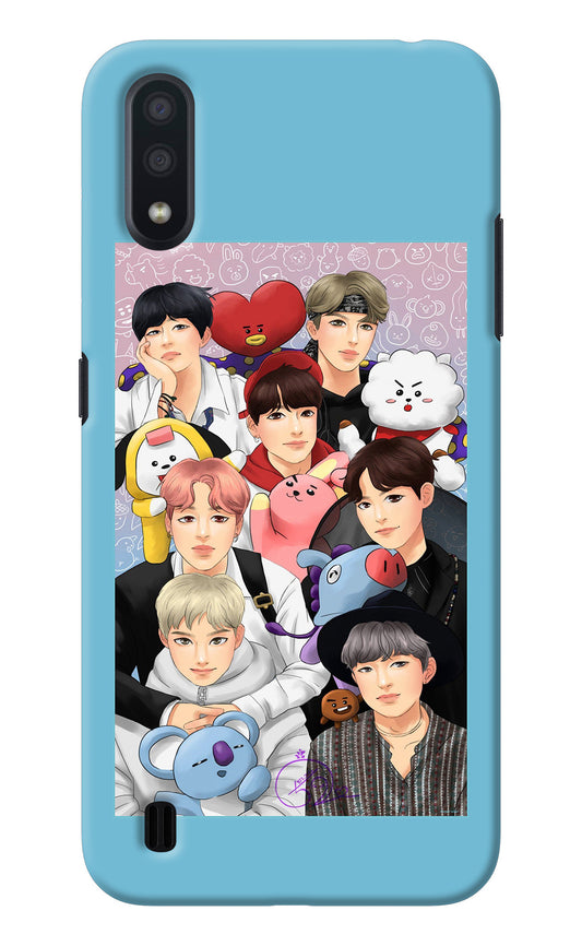 BTS with animals Samsung M01 Back Cover