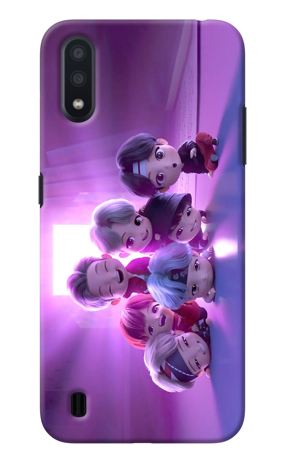 BTS Chibi Samsung M01 Back Cover