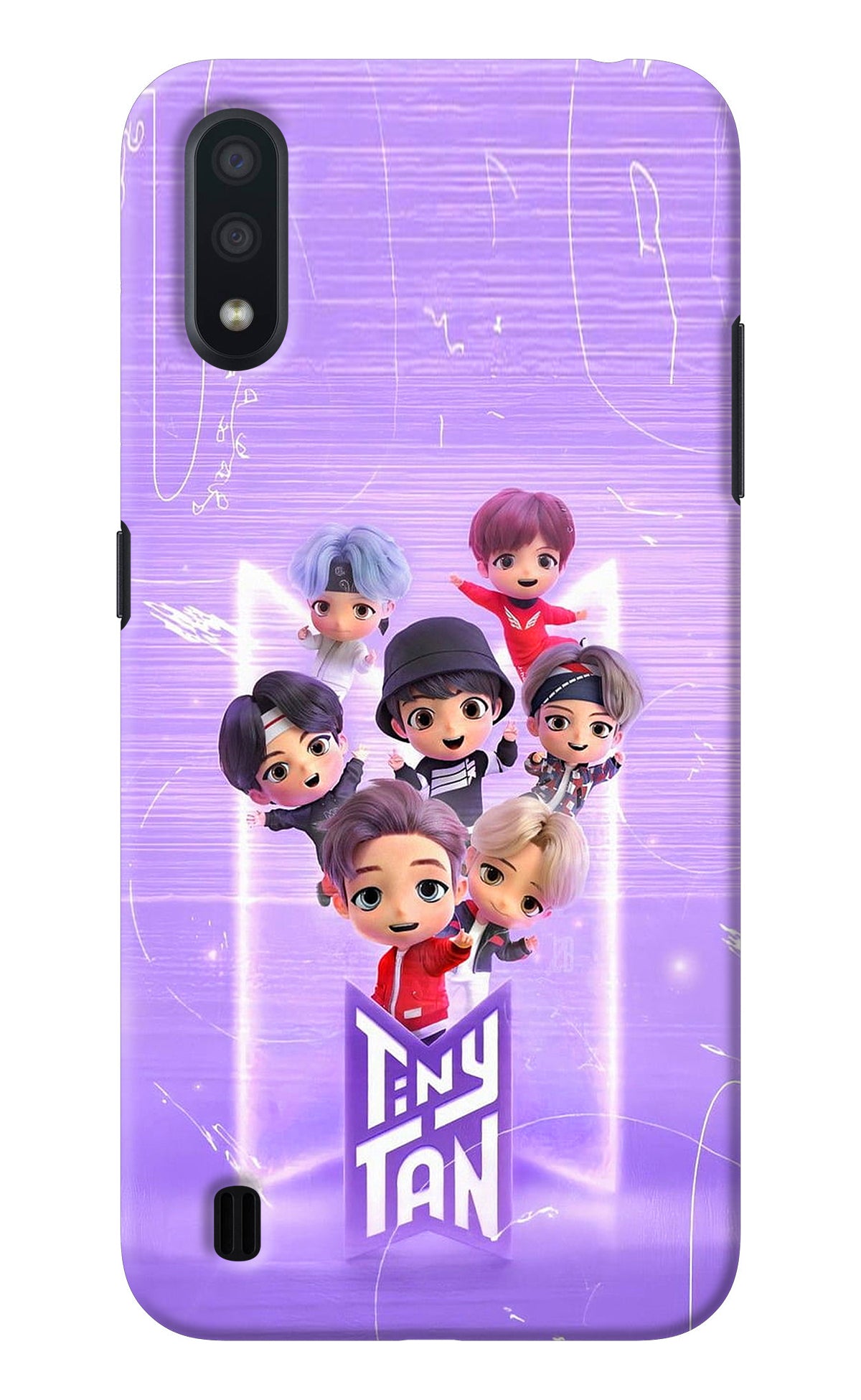 BTS Tiny Tan Samsung M01 Back Cover