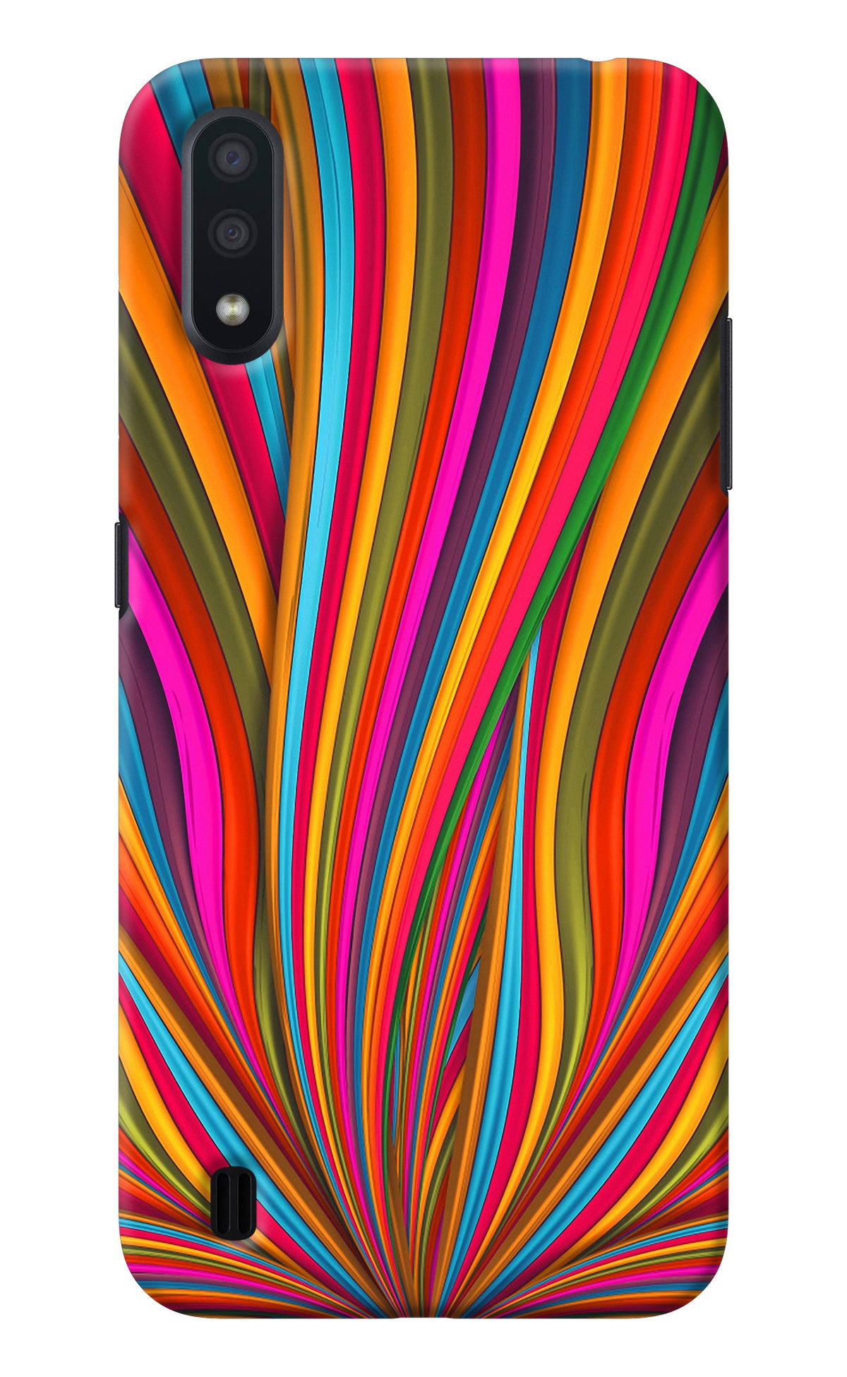 Trippy Wavy Samsung M01 Back Cover