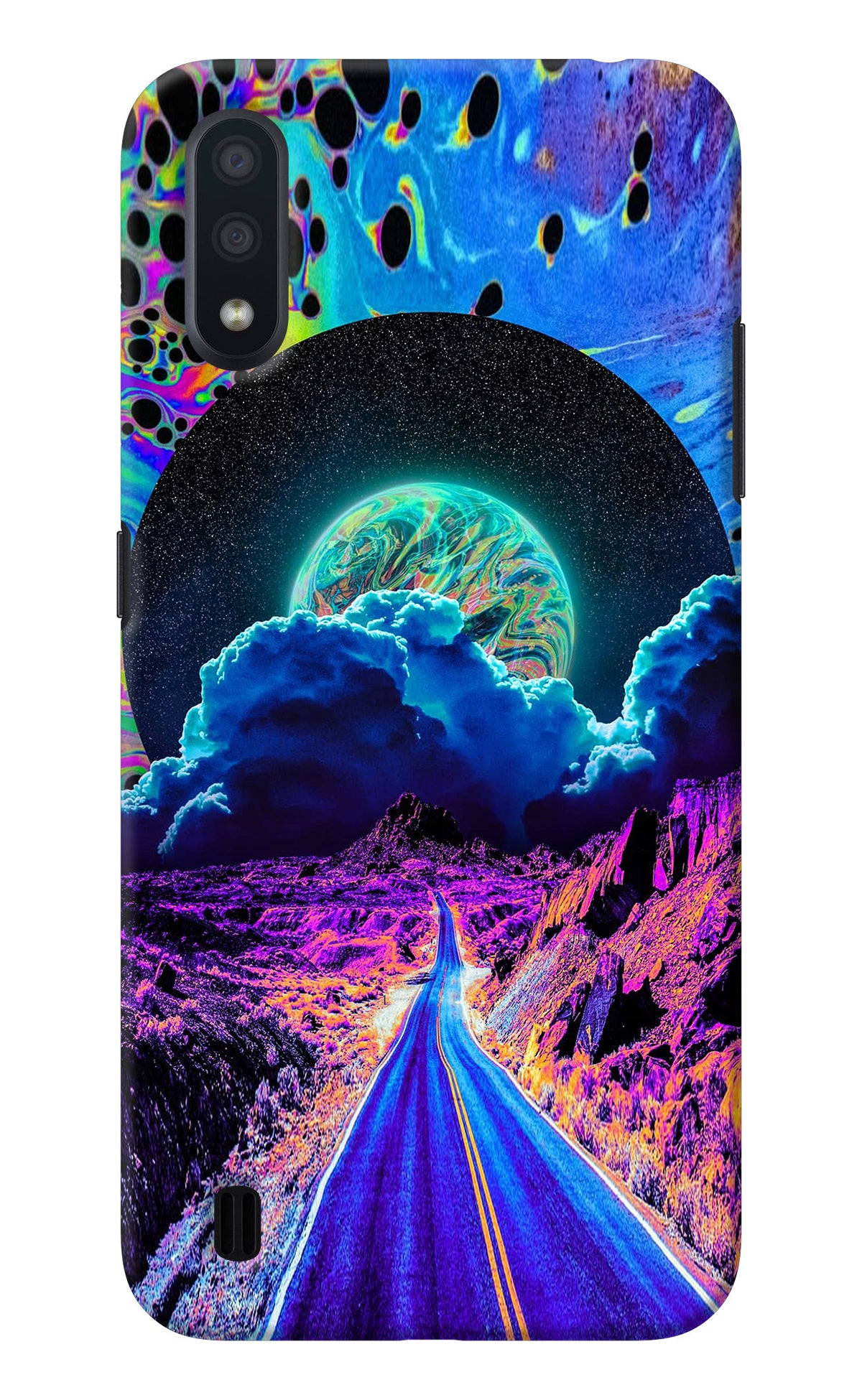 Psychedelic Painting Samsung M01 Back Cover