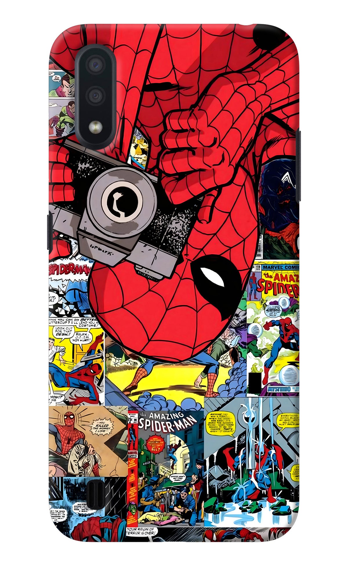 Spider Man Samsung M01 Back Cover