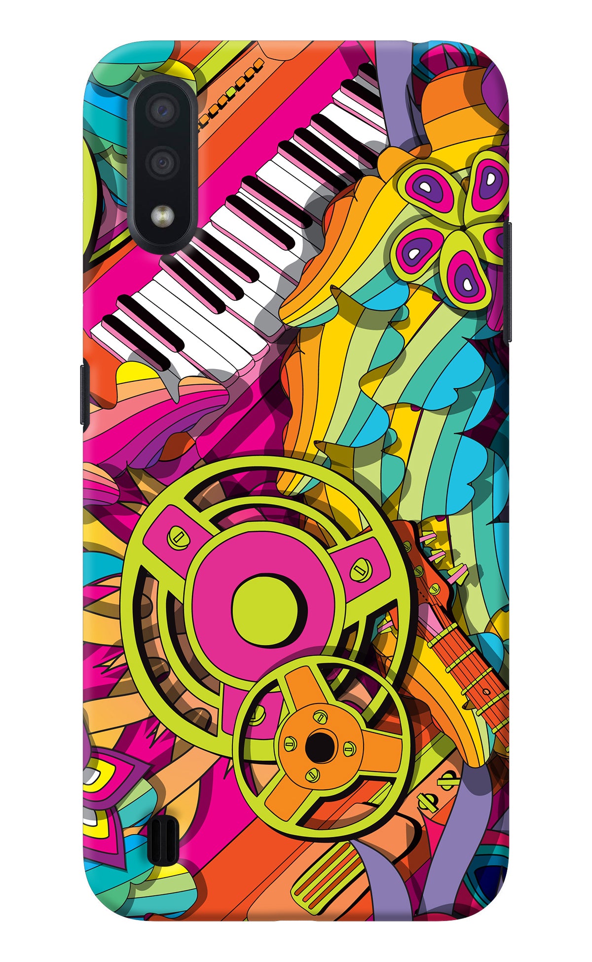 Music Doodle Samsung M01 Back Cover