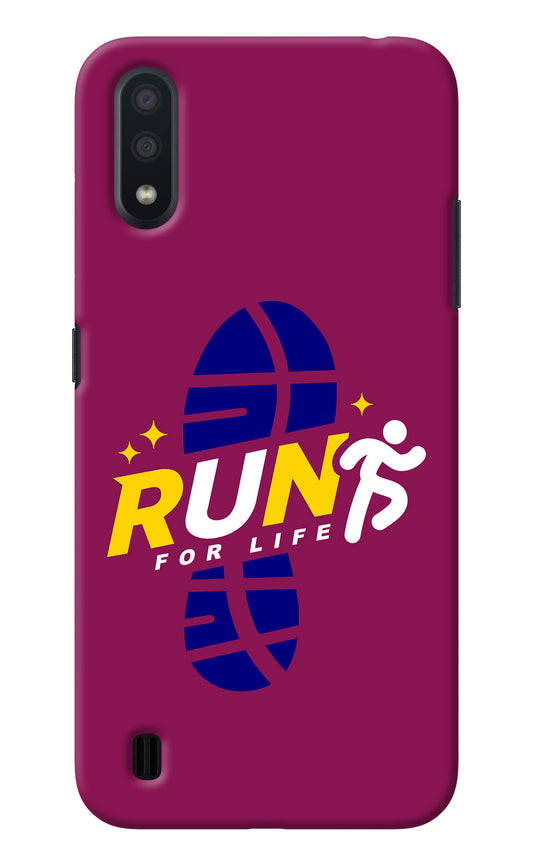 Run for Life Samsung M01 Back Cover