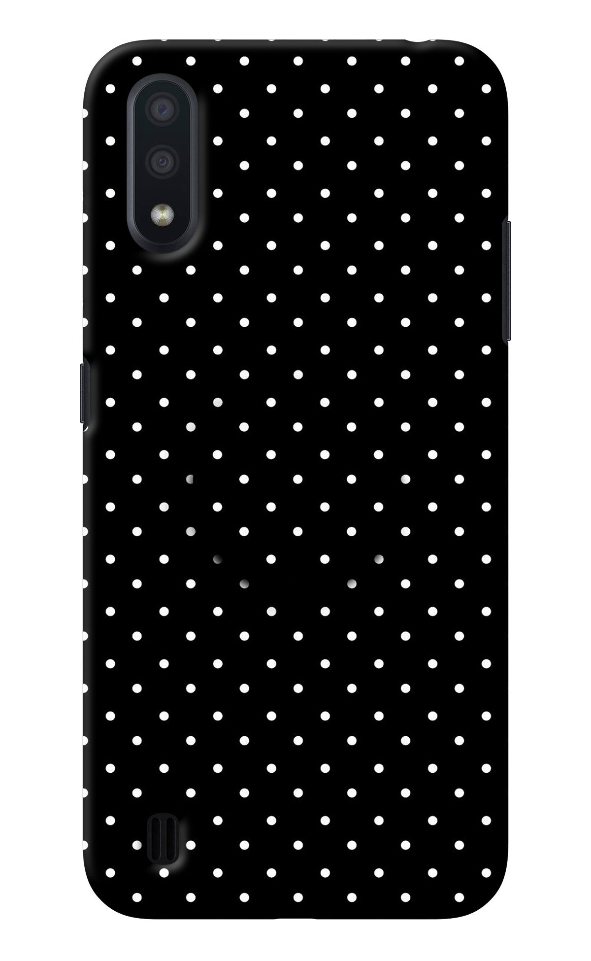 White Dots Samsung M01 Pop Case