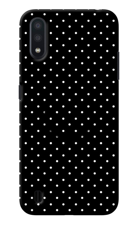 White Dots Samsung M01 Pop Case