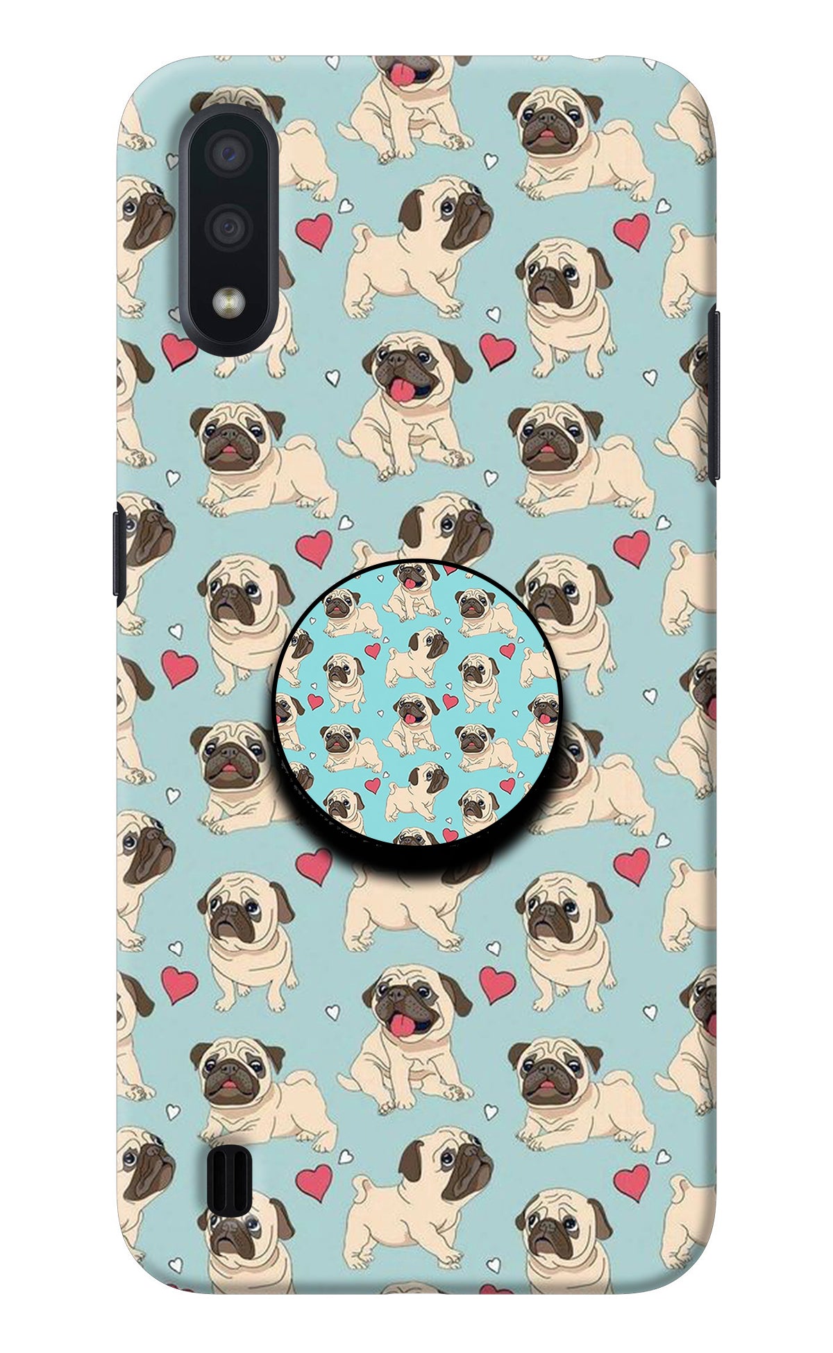 Pug Dog Samsung M01 Pop Case