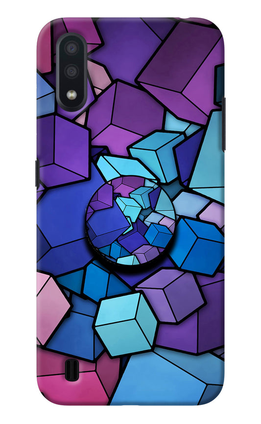 Cubic Abstract Samsung M01 Pop Case