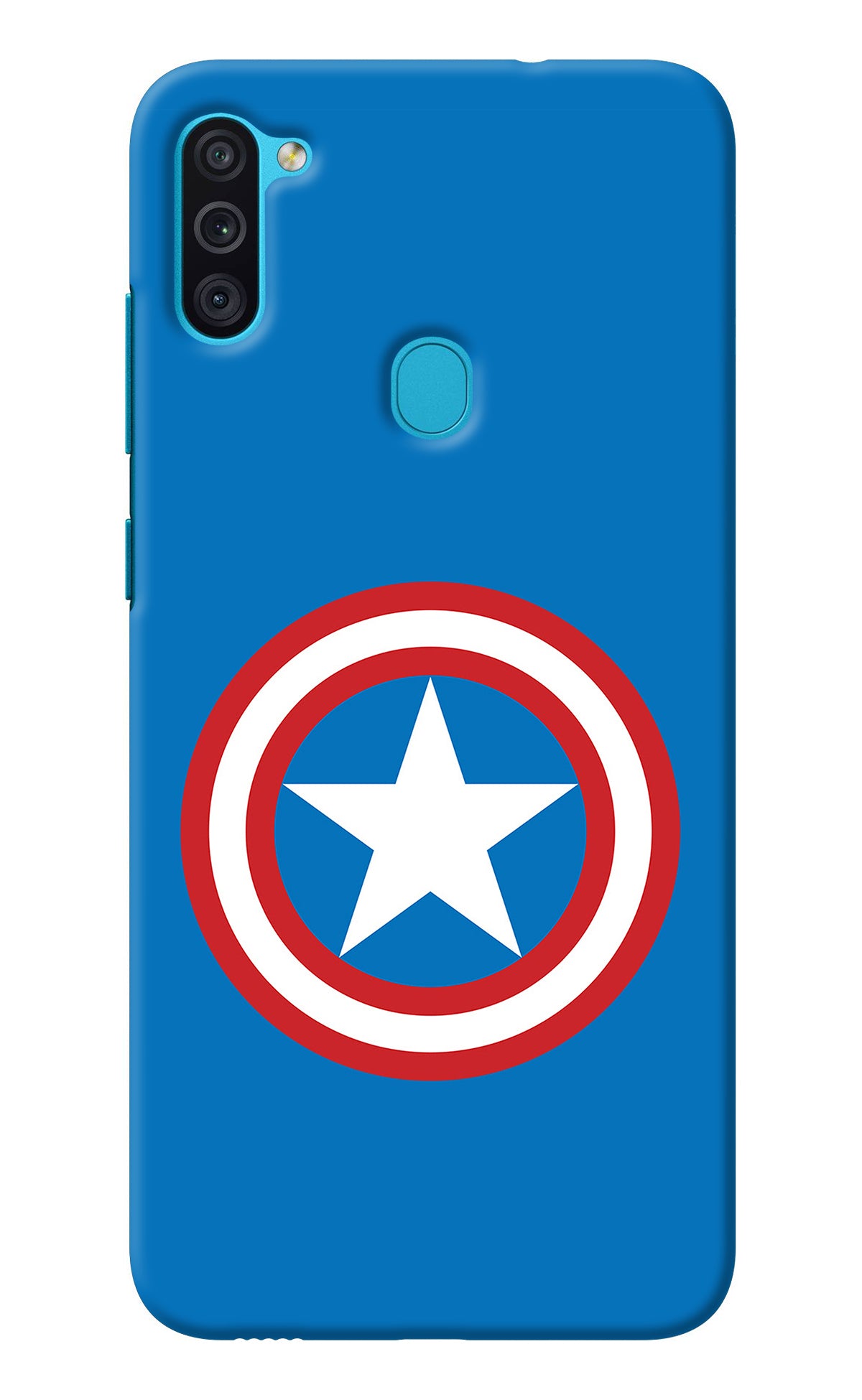 Captain America Logo Samsung M11 Back Cover