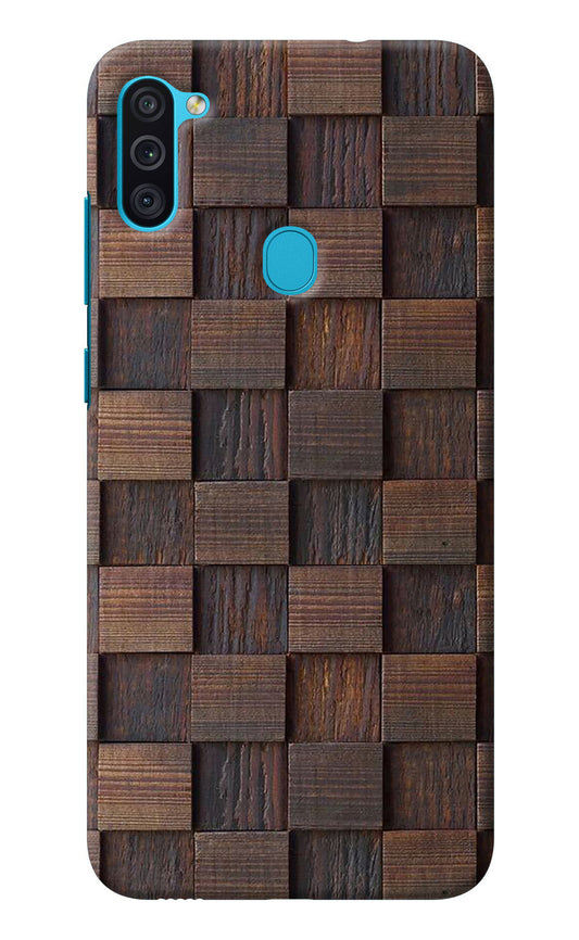 Wooden Cube Design Samsung M11 Back Cover