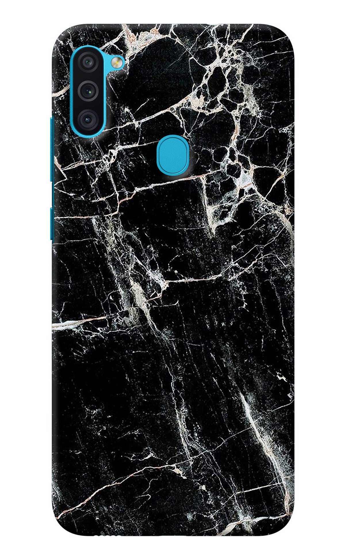 Black Marble Texture Samsung M11 Back Cover