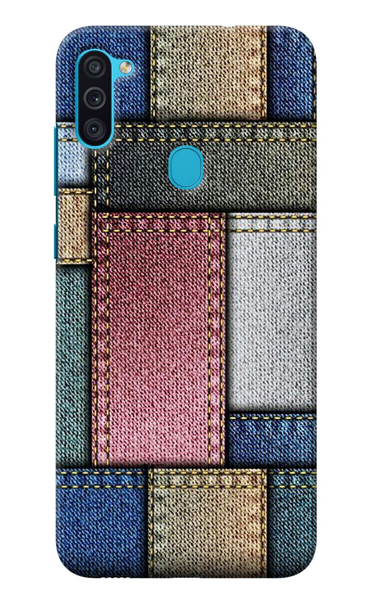 Multicolor Jeans Samsung M11 Back Cover