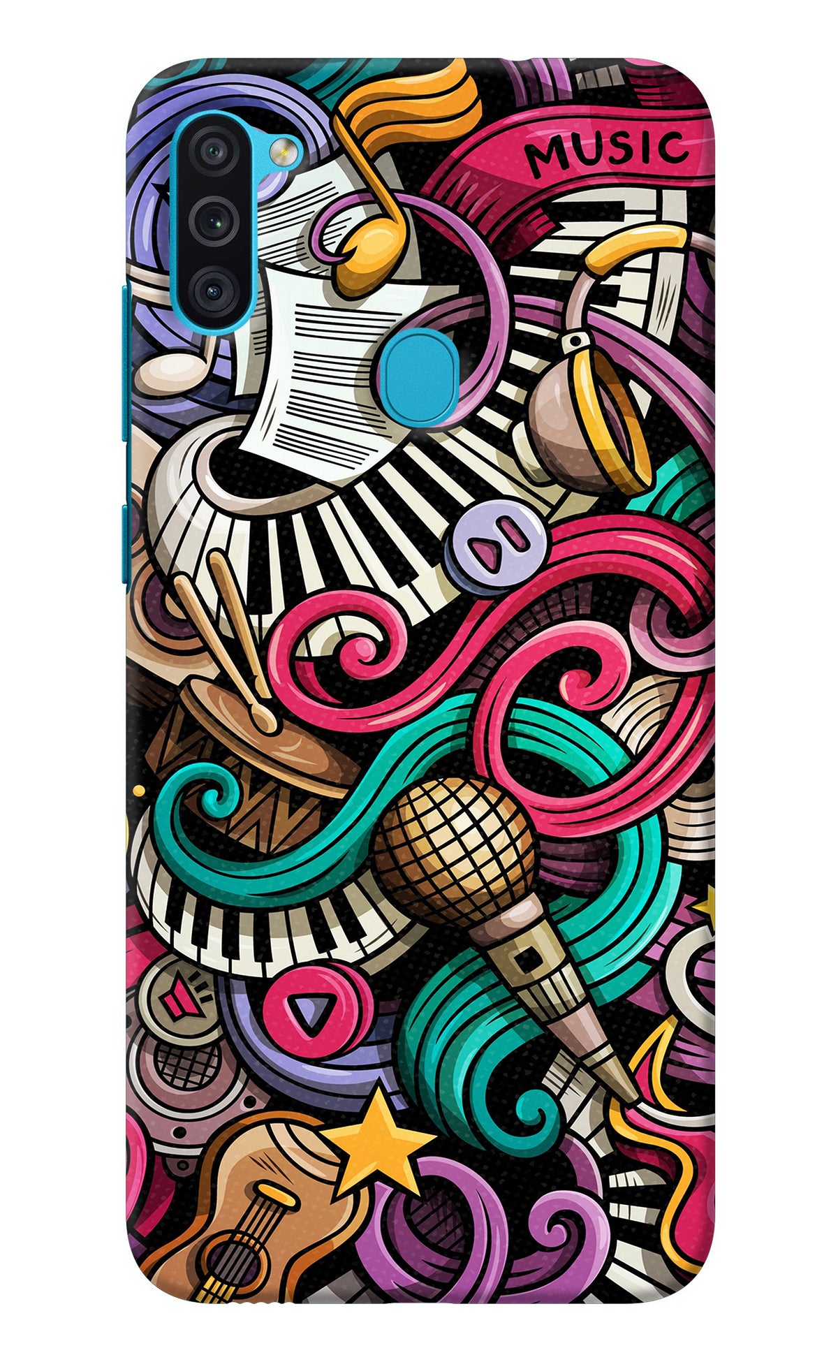 Music Abstract Samsung M11 Back Cover