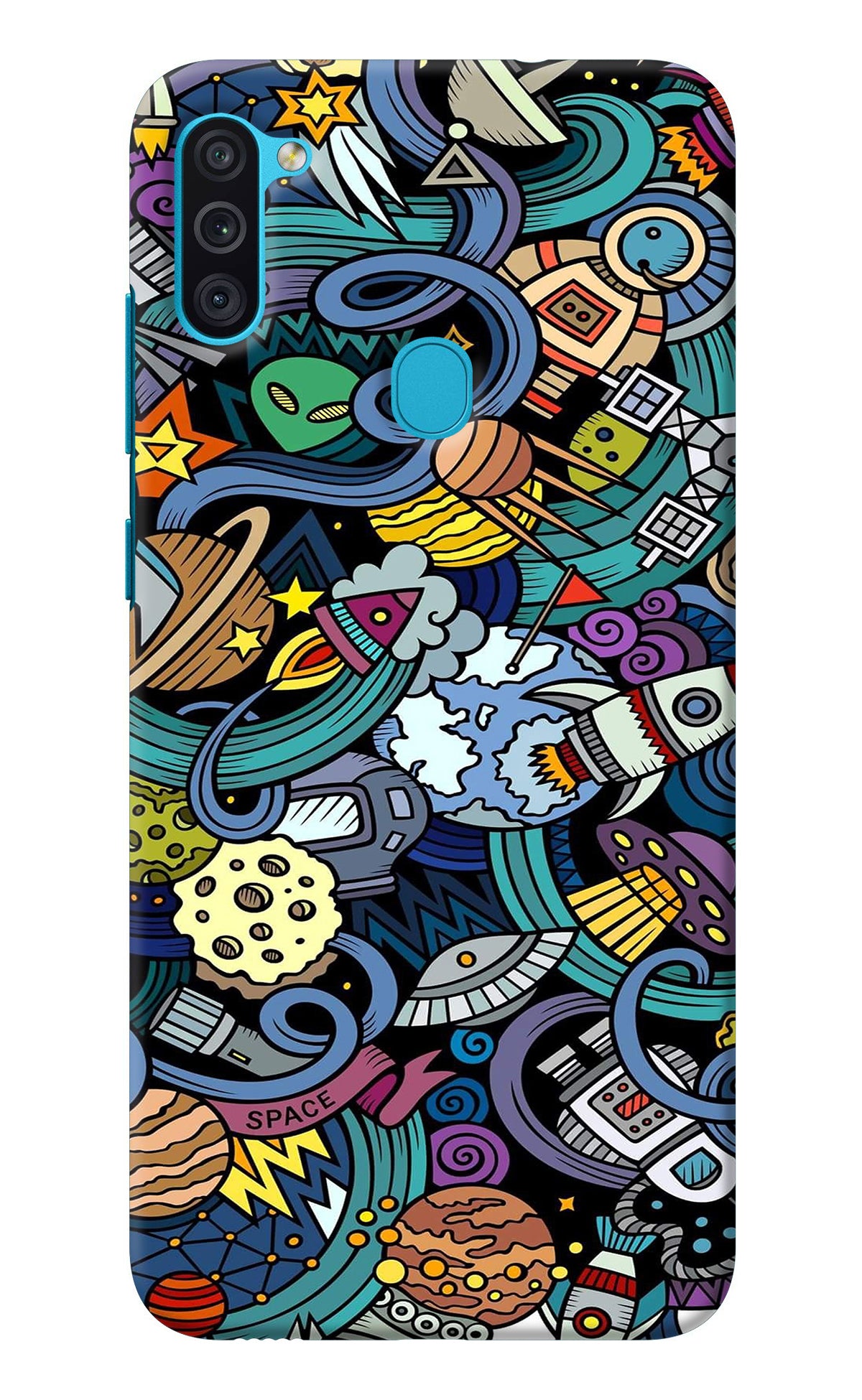 Space Abstract Samsung M11 Back Cover