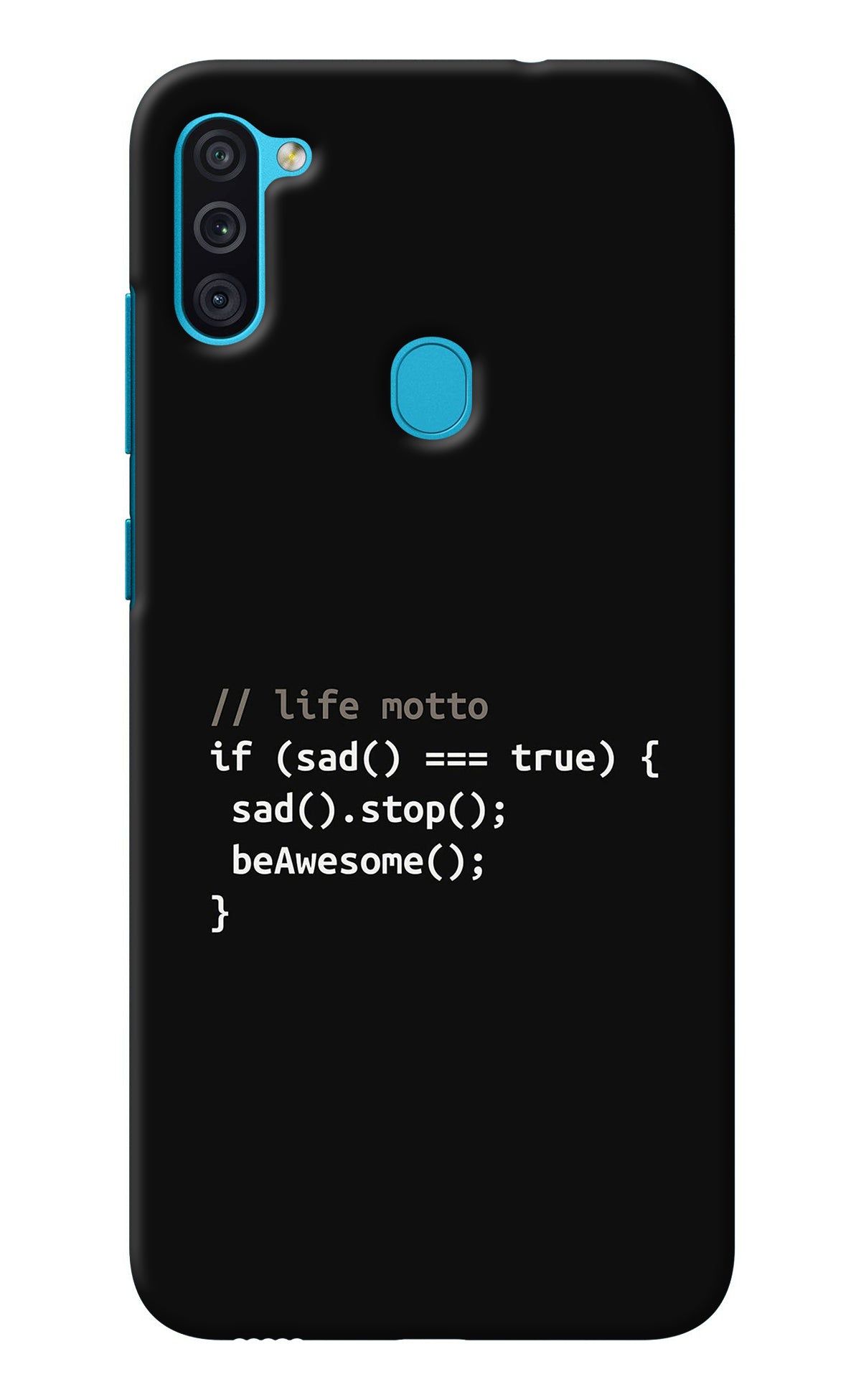 Life Motto Code Samsung M11 Back Cover