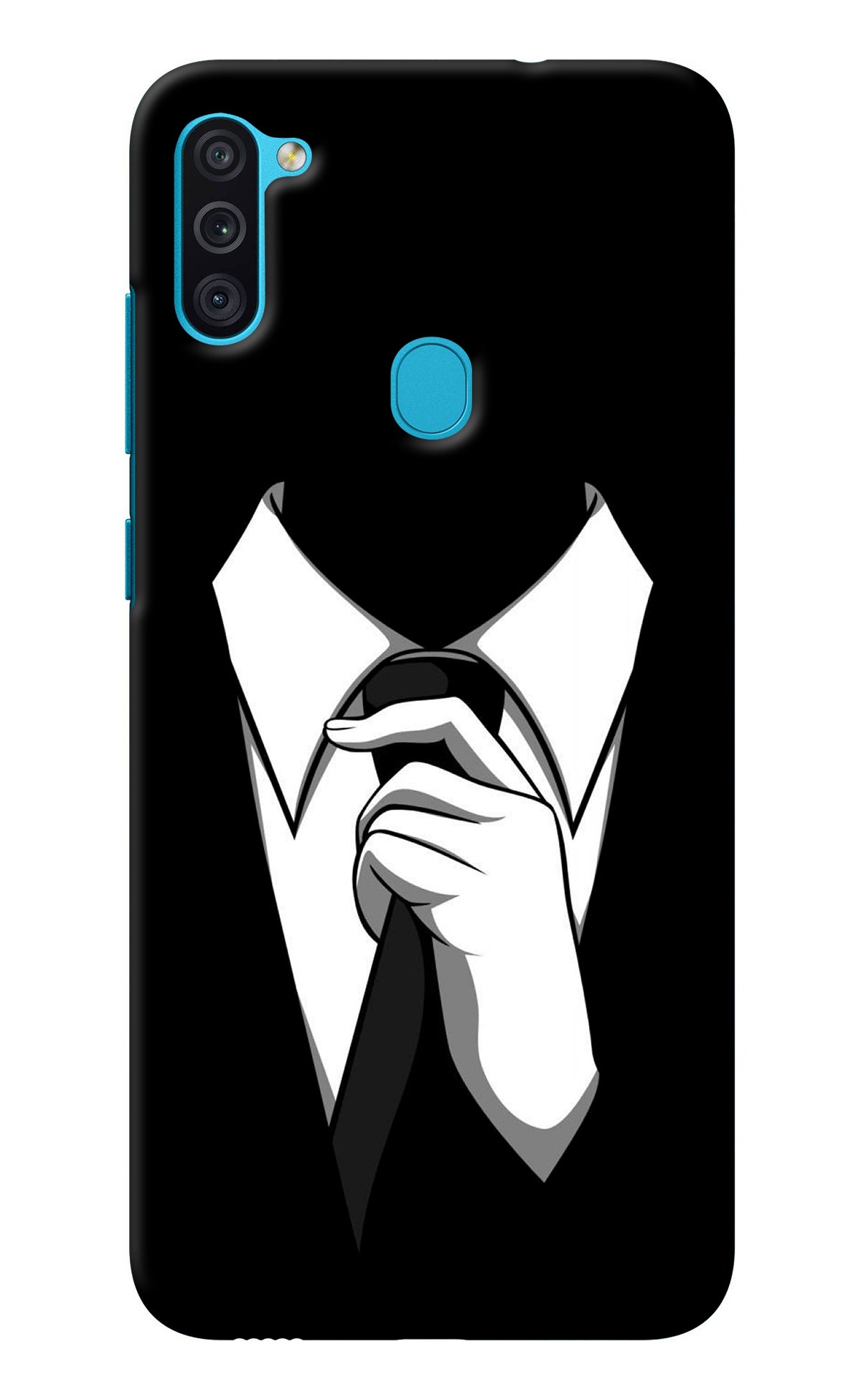 Black Tie Samsung M11 Back Cover