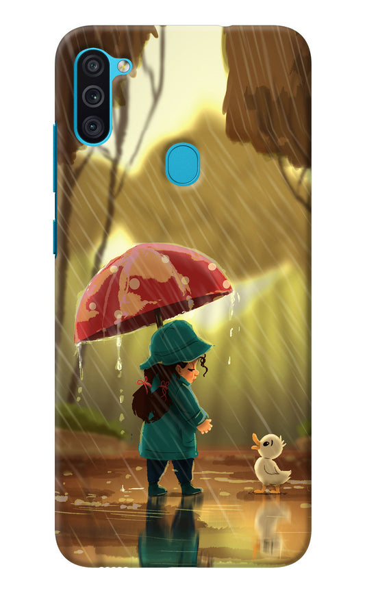 Rainy Day Samsung M11 Back Cover