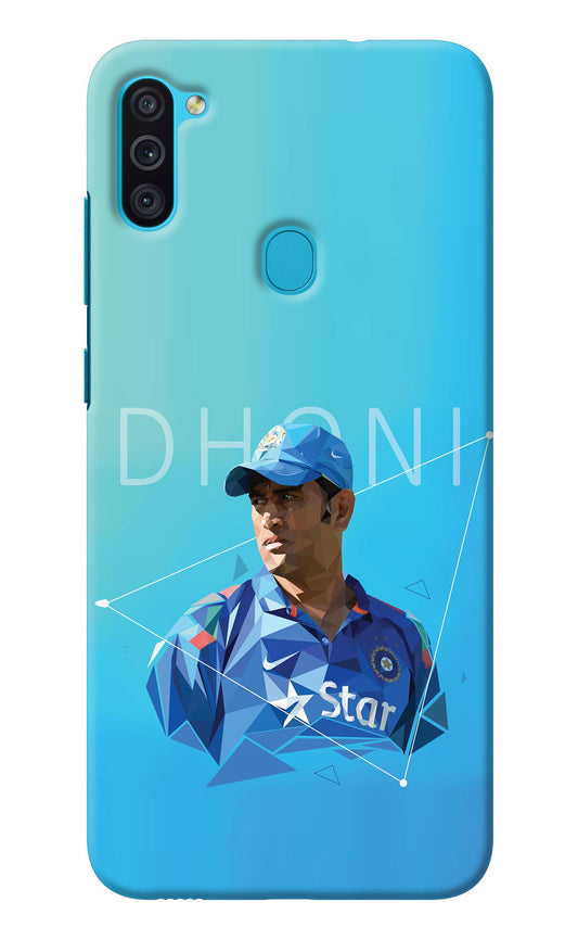 Dhoni Artwork Samsung M11 Back Cover