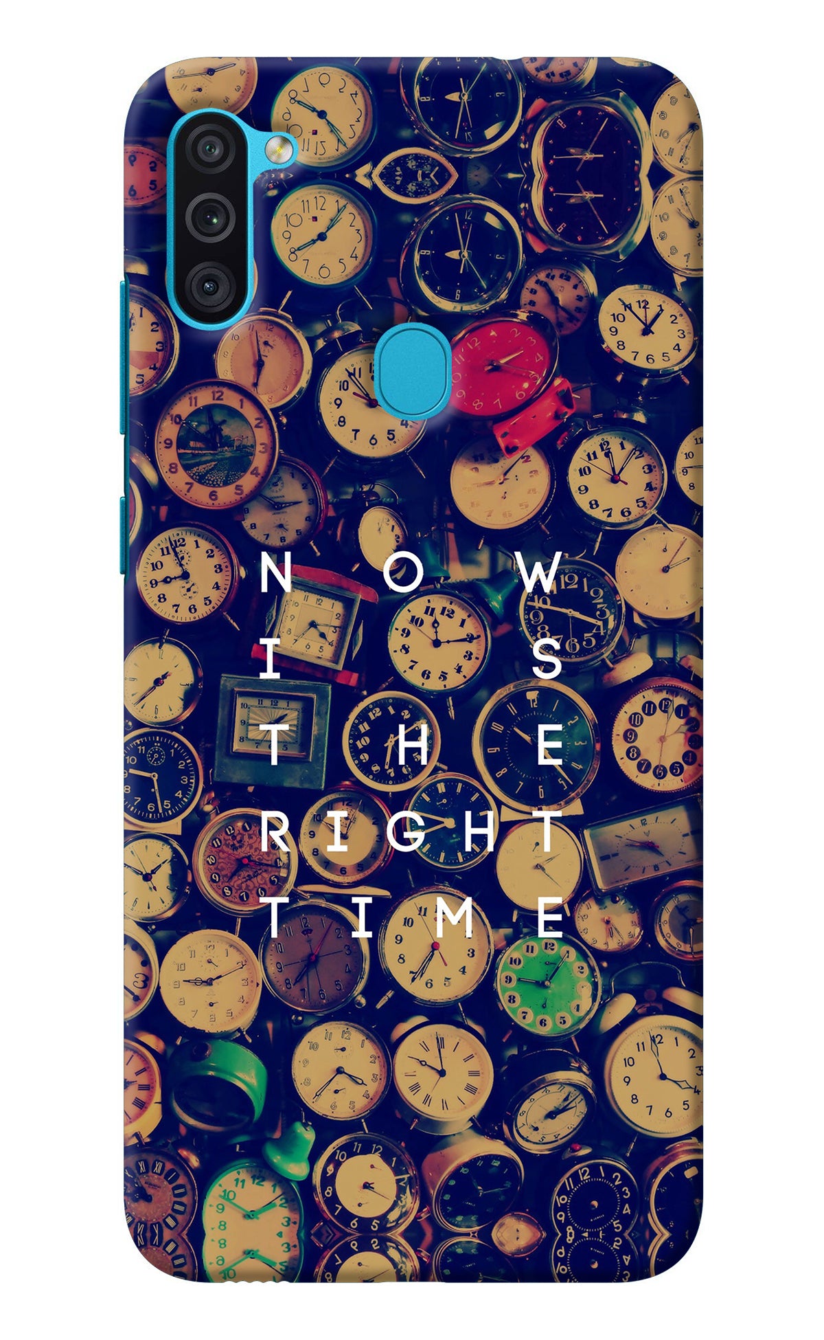 Now is the Right Time Quote Samsung M11 Back Cover