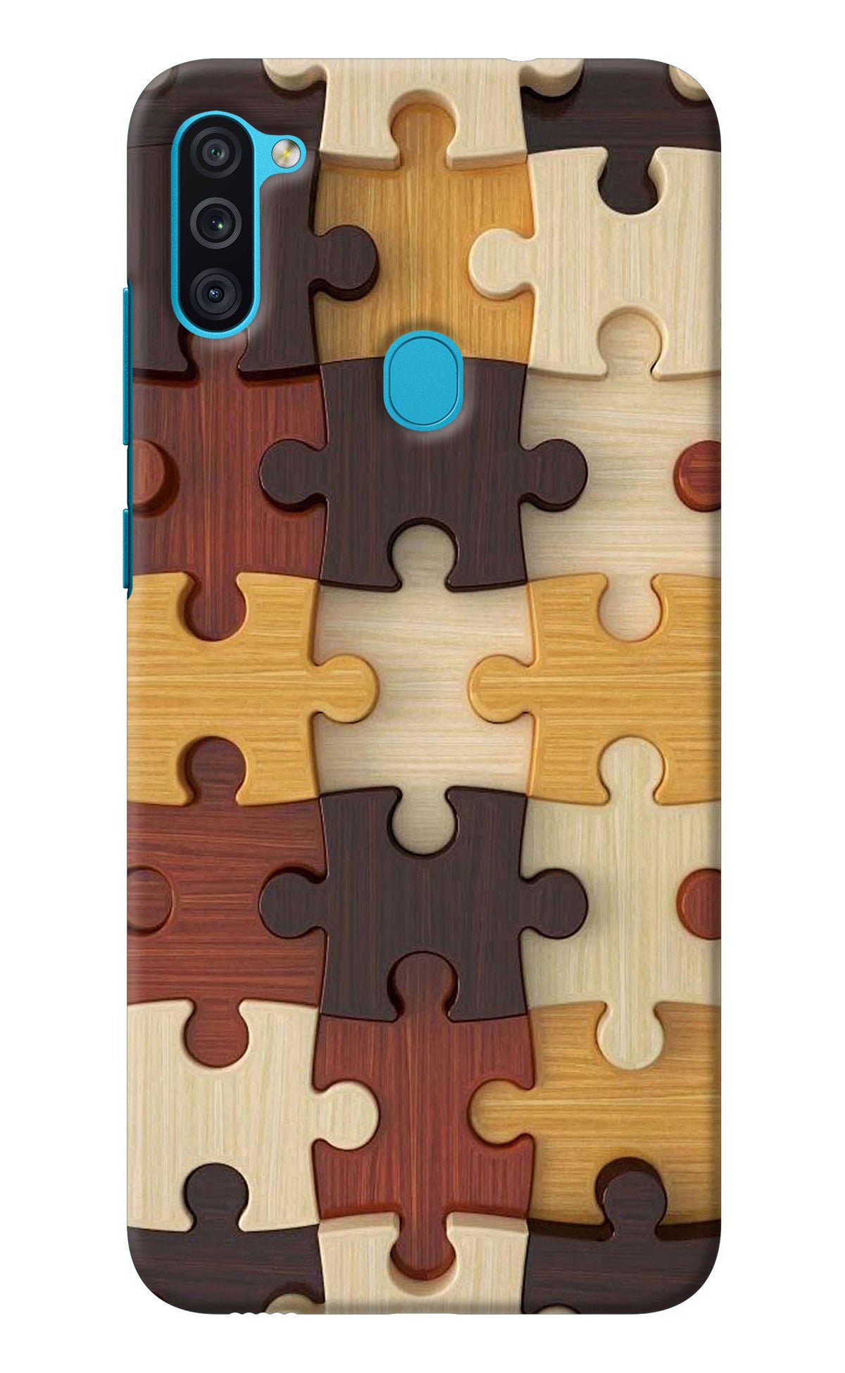 Wooden Puzzle Samsung M11 Back Cover