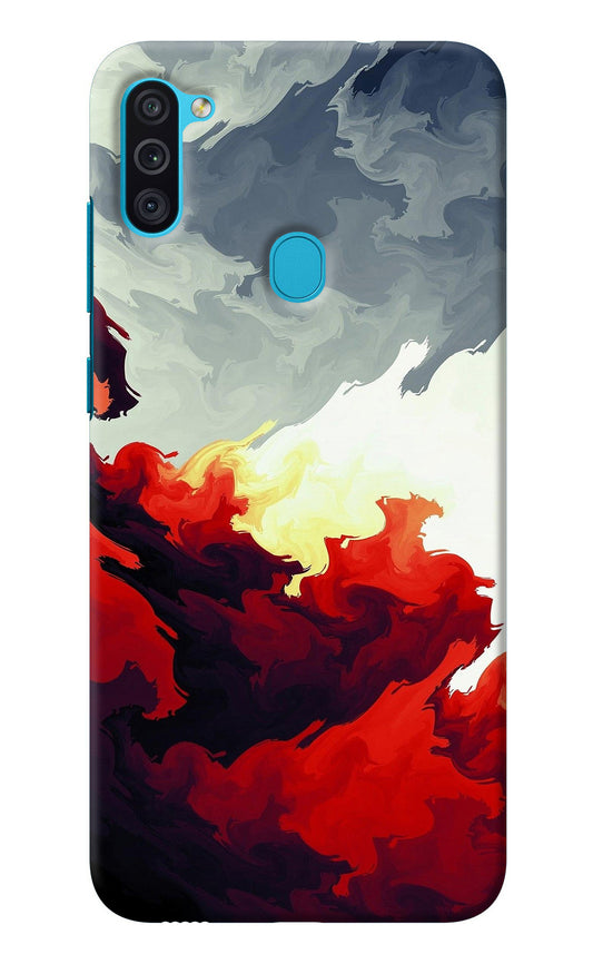 Fire Cloud Samsung M11 Back Cover