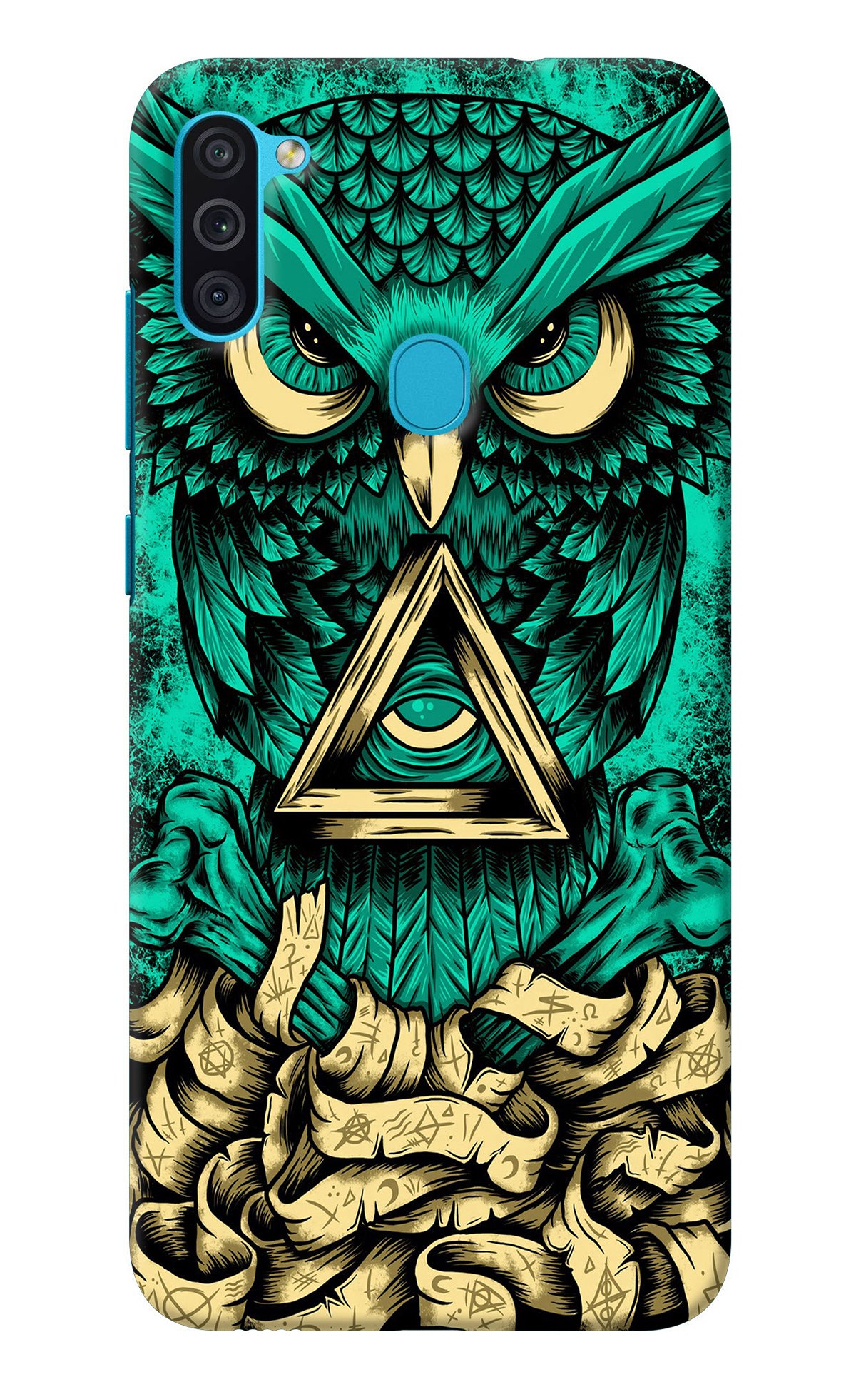 Green Owl Samsung M11 Back Cover