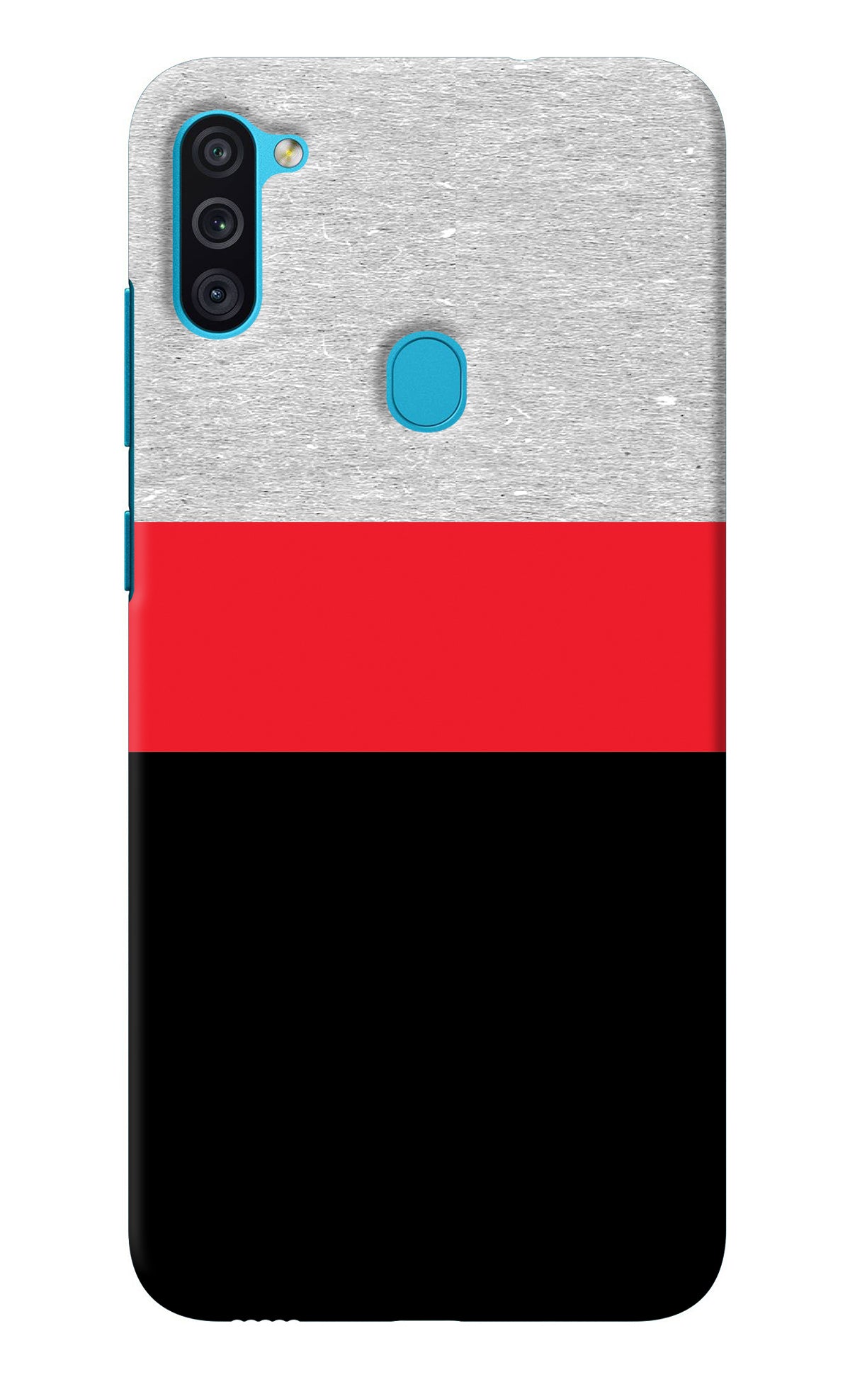 Tri Color Pattern Samsung M11 Back Cover