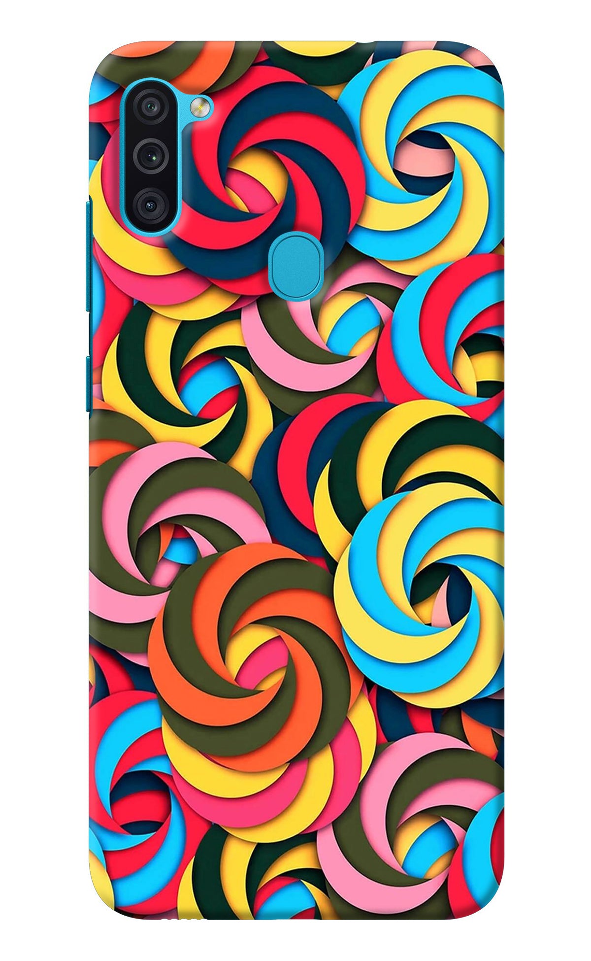 Spiral Pattern Samsung M11 Back Cover