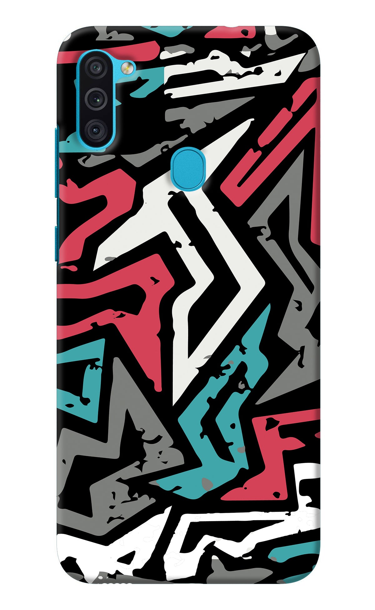 Geometric Graffiti Samsung M11 Back Cover