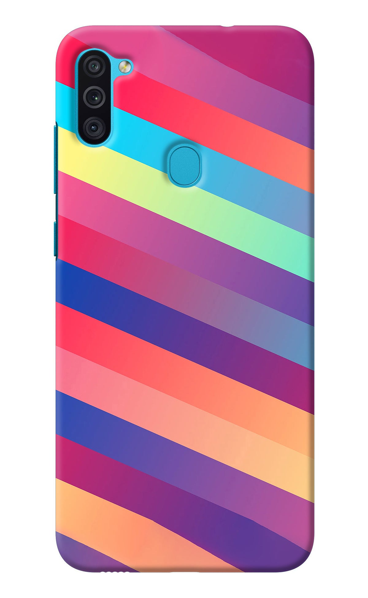 Stripes color Samsung M11 Back Cover