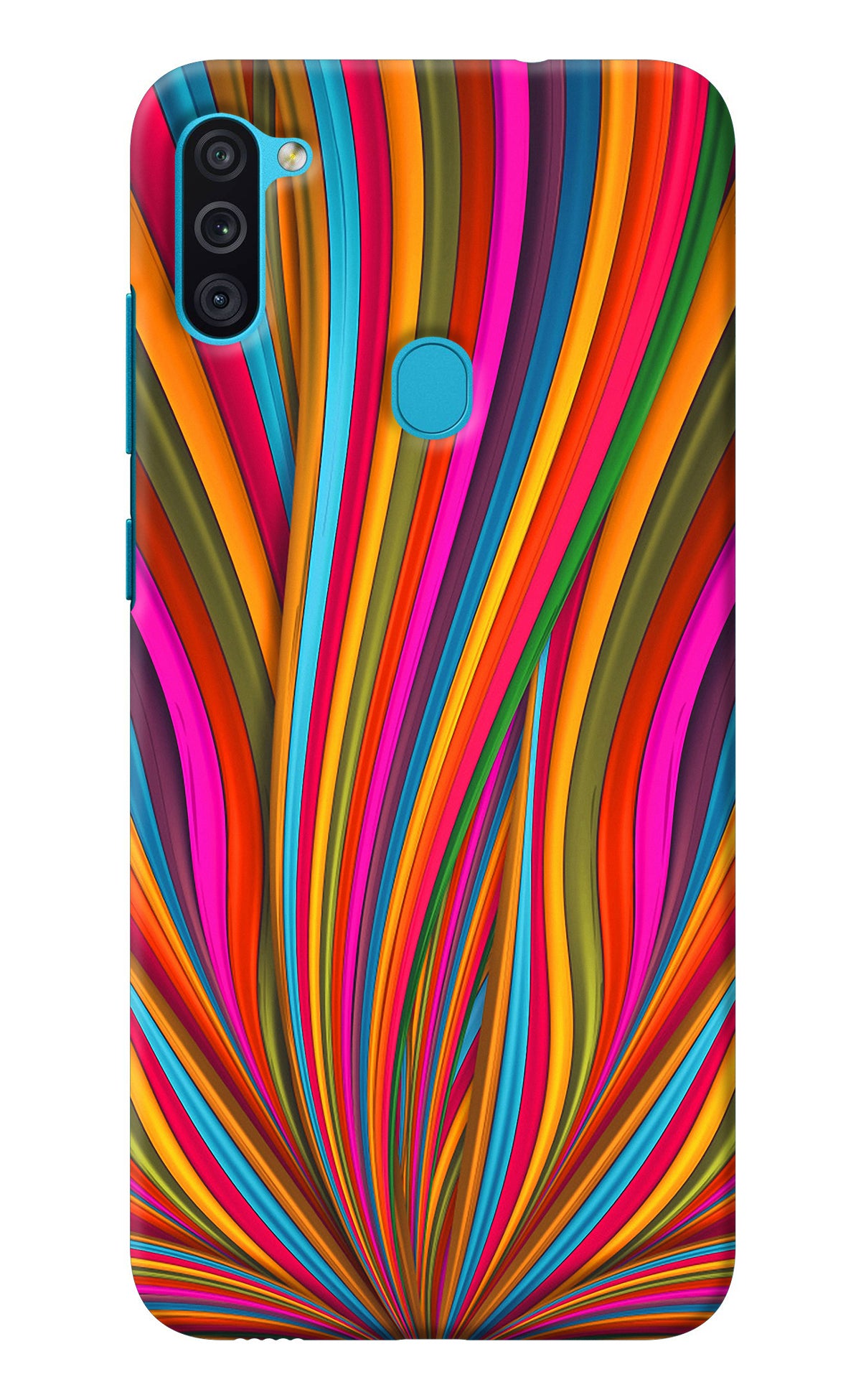 Trippy Wavy Samsung M11 Back Cover