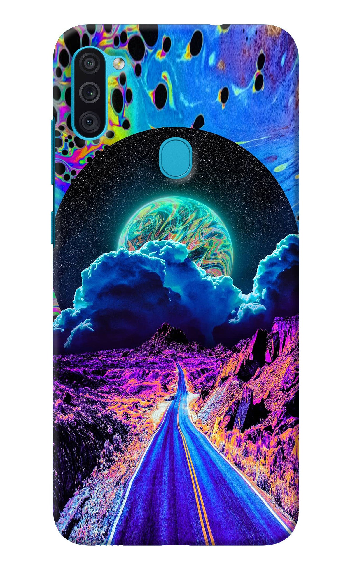 Psychedelic Painting Samsung M11 Back Cover