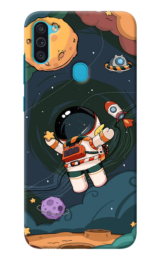 Cartoon Astronaut Samsung M11 Back Cover