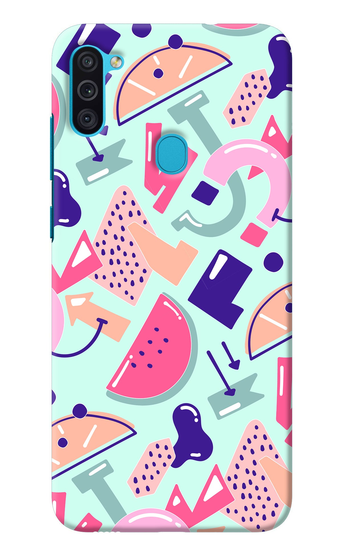 Doodle Pattern Samsung M11 Back Cover