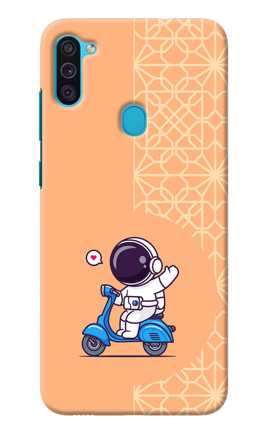 Cute Astronaut Riding Samsung M11 Back Cover