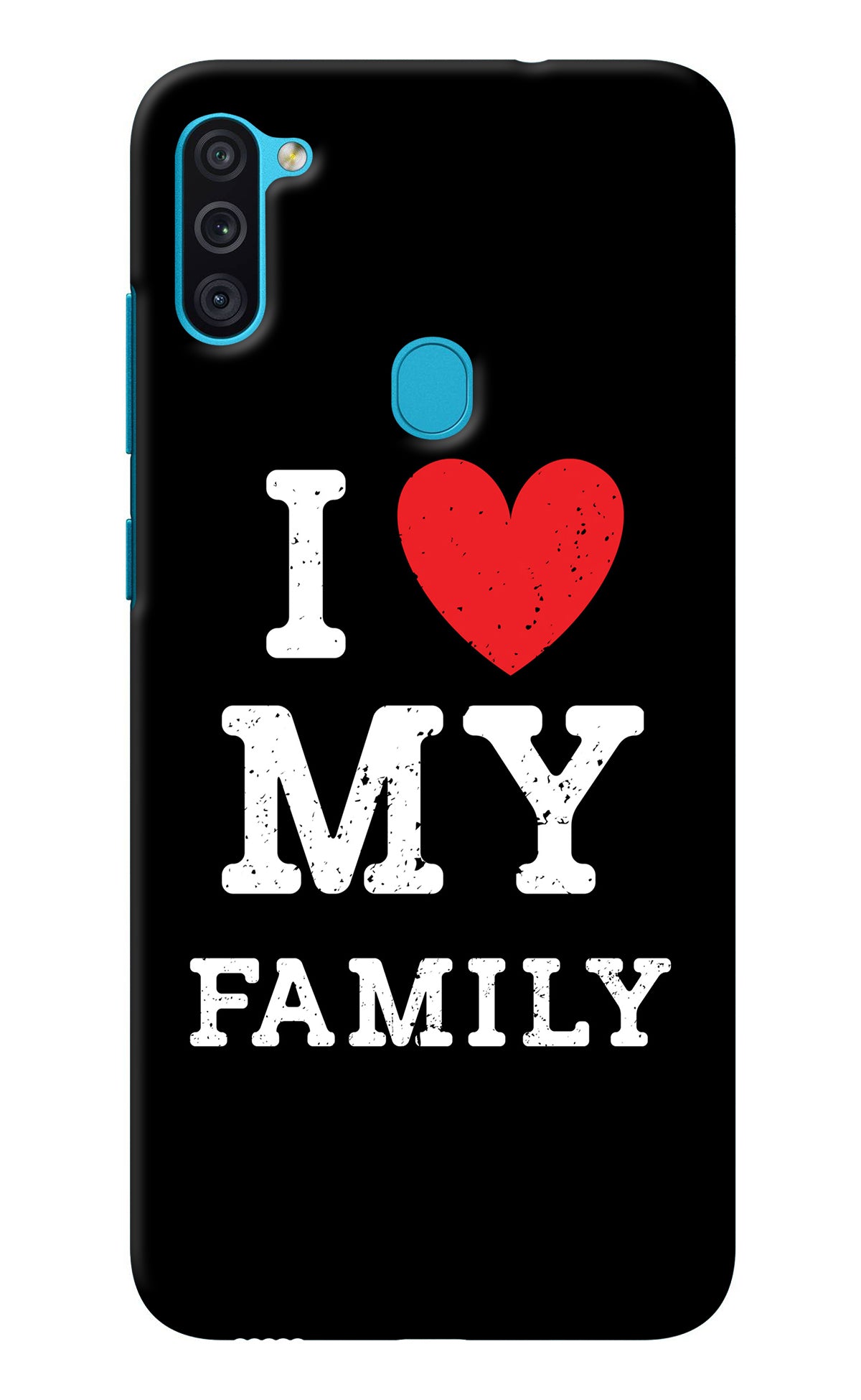 I Love My Family Samsung M11 Back Cover