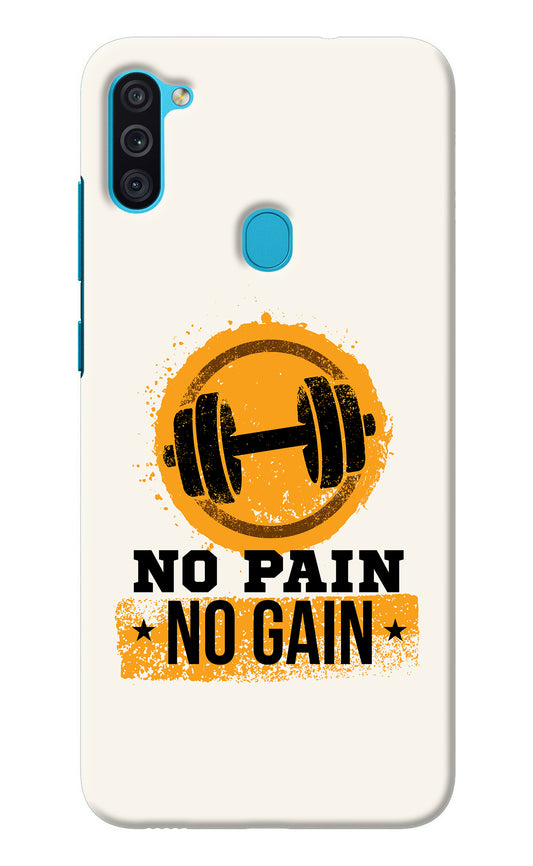 No Pain No Gain Samsung M11 Back Cover