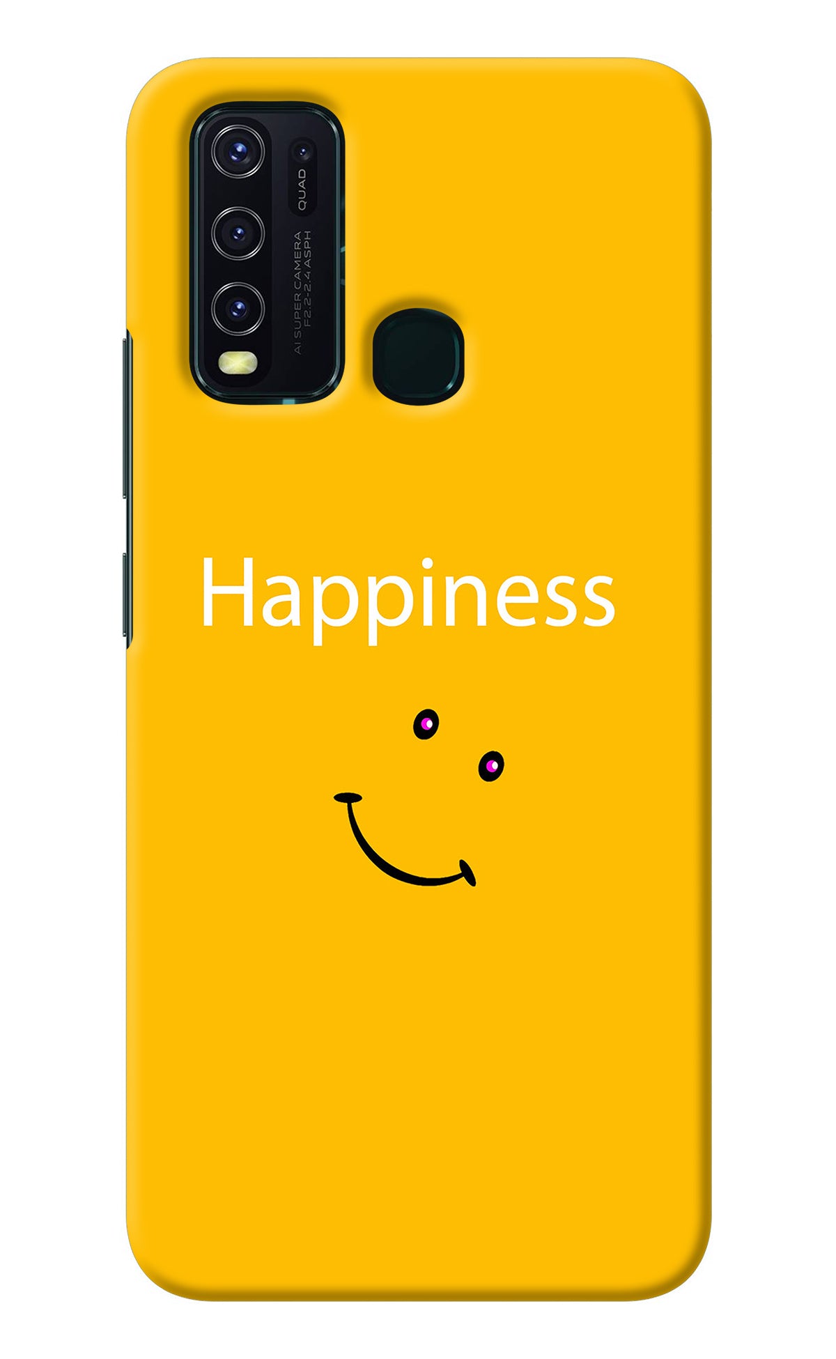 Happiness With Smiley Vivo Y30/Y50 Back Cover