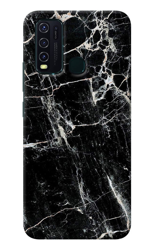 Black Marble Texture Vivo Y30/Y50 Back Cover