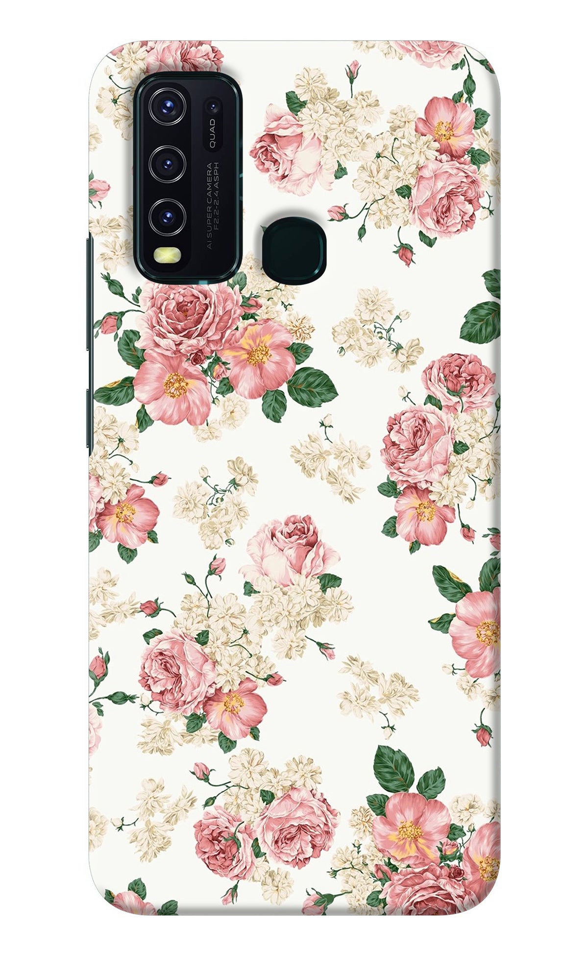 Flowers Vivo Y30/Y50 Back Cover