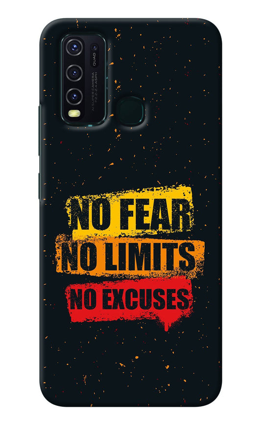 No Fear No Limits No Excuse Vivo Y30/Y50 Back Cover