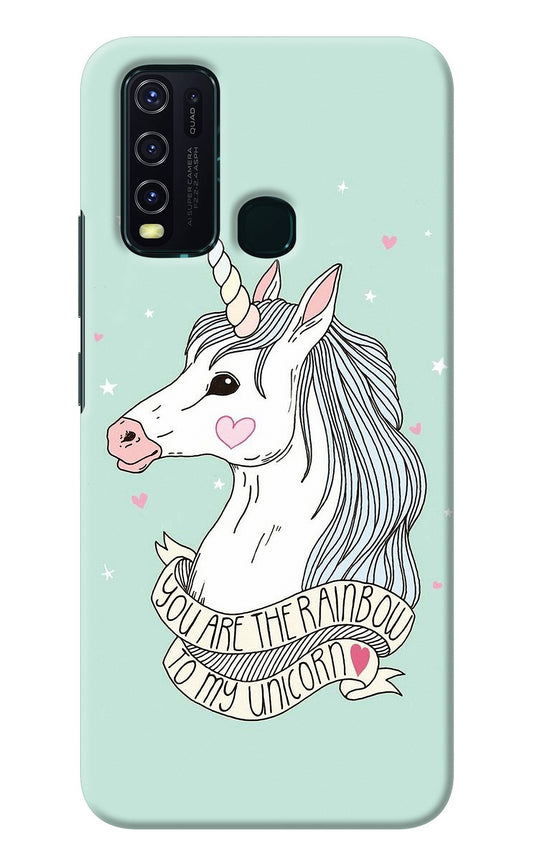 Unicorn Wallpaper Vivo Y30/Y50 Back Cover