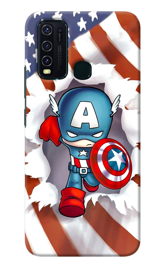 Captain America Vivo Y30/Y50 Back Cover