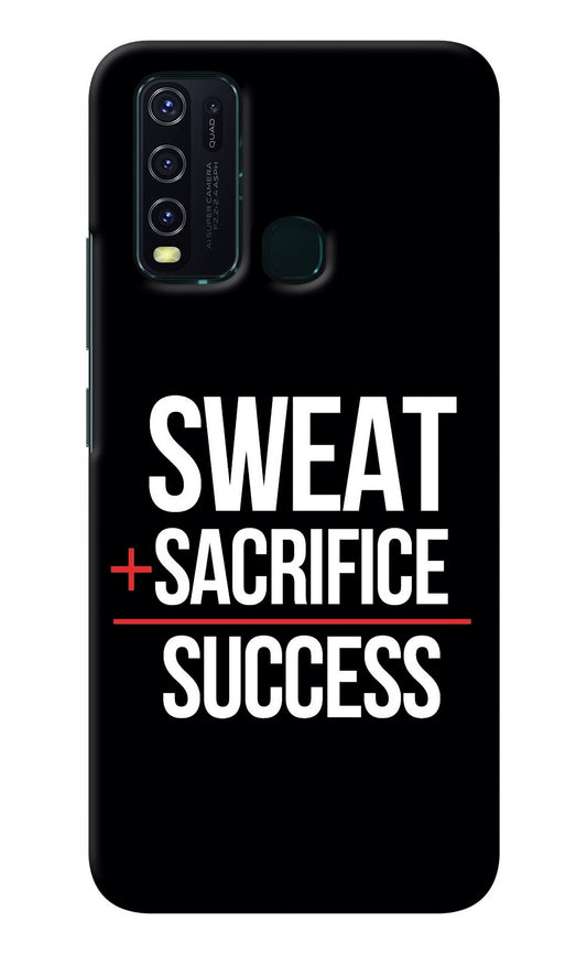 Sweat Sacrifice Success Vivo Y30/Y50 Back Cover